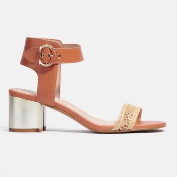 Coach Marci Leather Sandals in Hazelnut - Picture 3 of 16